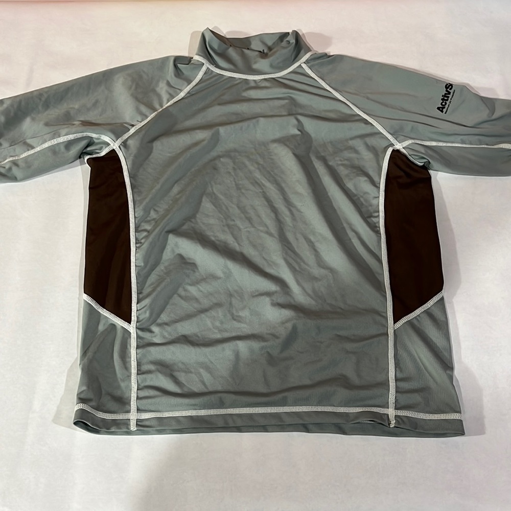 short sleeve swim rash guard-S
